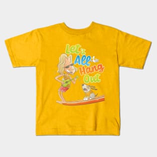 Let it All Hang Out Surf Design Australia Kids T-Shirt